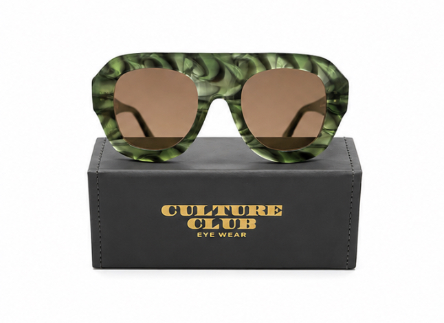 Culture Club CC Vintage Aviator Green sunglasses